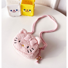 Сумочка дитяча міні гаманець Hello Kitty Хеллоу Кітті Плюшева 10х12 см Рожевий Сумочка дитяча міні гаманець Hello Kitty Хеллоу Кітті Плюшева 10х12 см Рожевий