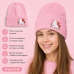 Шапка дитяча підліткова в'язана демісезонна Hello Kitty 52-58 см Рожевий Шапка дитяча підліткова в'язана демісезонна Hello Kitty 52-58 см Рожевий