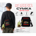 Сумка месенджер дитяча Roblox Паті Роблокс Вологостійка Оксфорд з брелоком 18х14 см Чорний